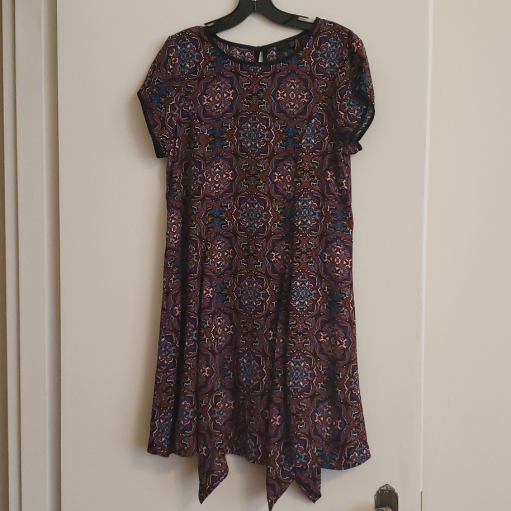 Trippy pattern dress